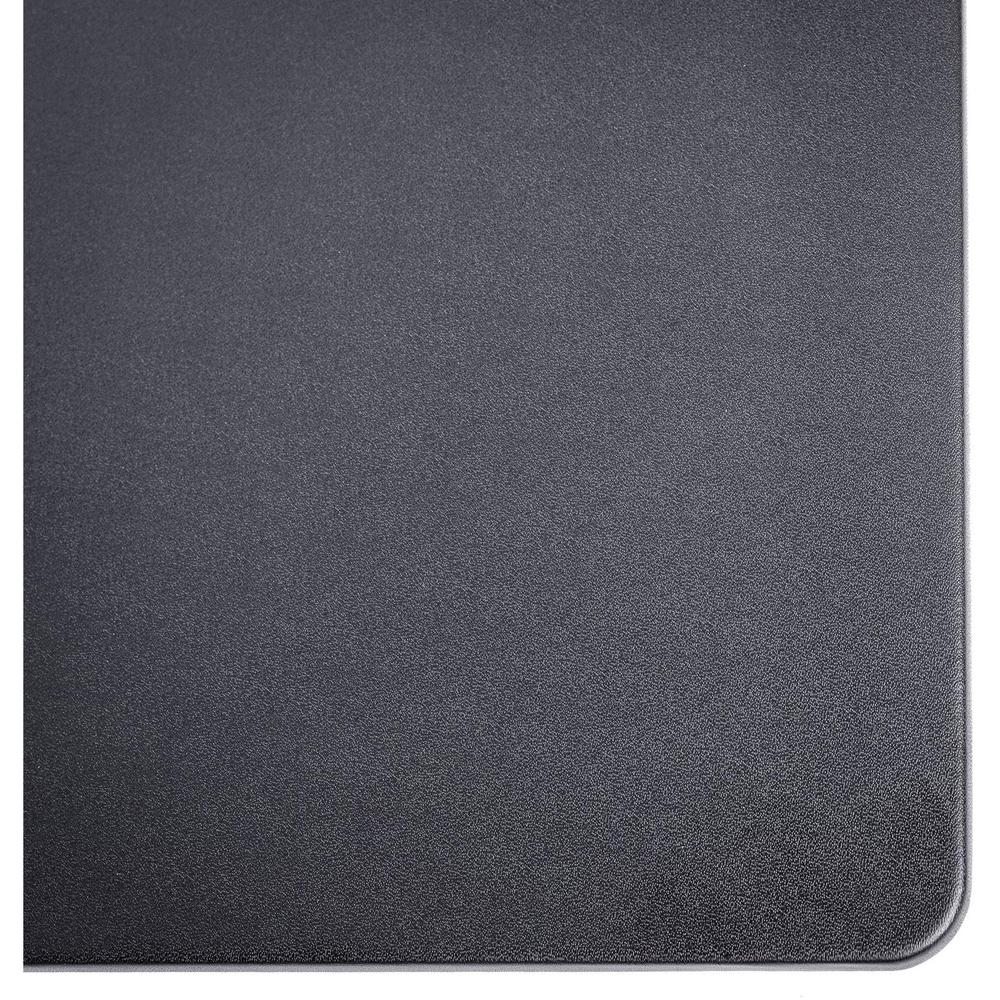 Dacasso Desk Mat - Black Leatherette - Rectangle - 24" Width x 19" Depth - Felt - Leatherette - Black. Picture 9