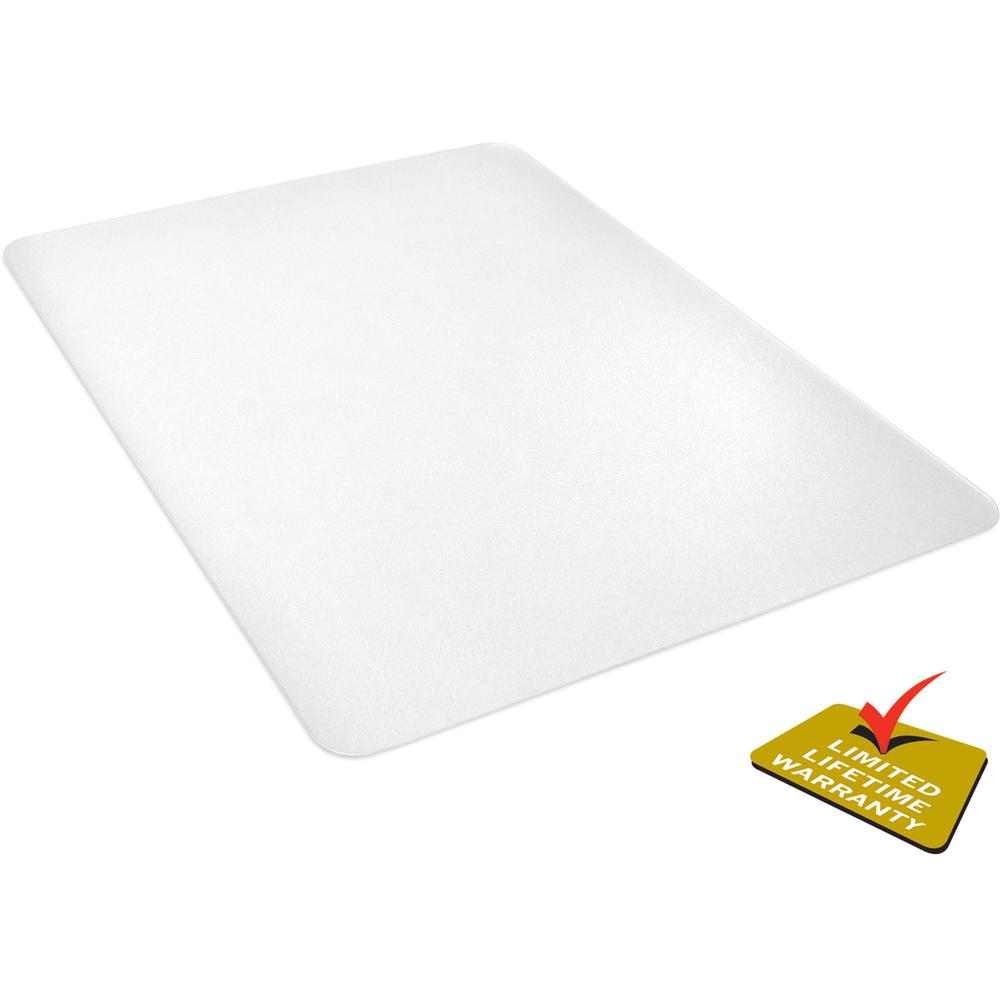 Deflecto Polycarbonate Chair Mat for Hard Floors - Hard Floor - 60" Length x 46" Width - Rectangular - Polycarbonate - Clear - 1Each. Picture 4