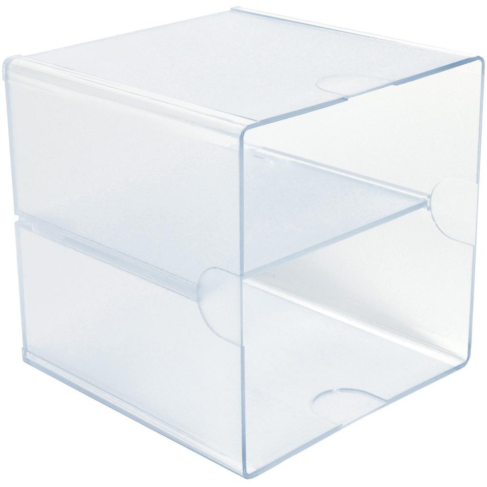 Deflecto Stackable Cube Organizer - 6" Height x 6" Width x 6" Depth - Desktop - Stackable - Plastic - 1 Each. Picture 7