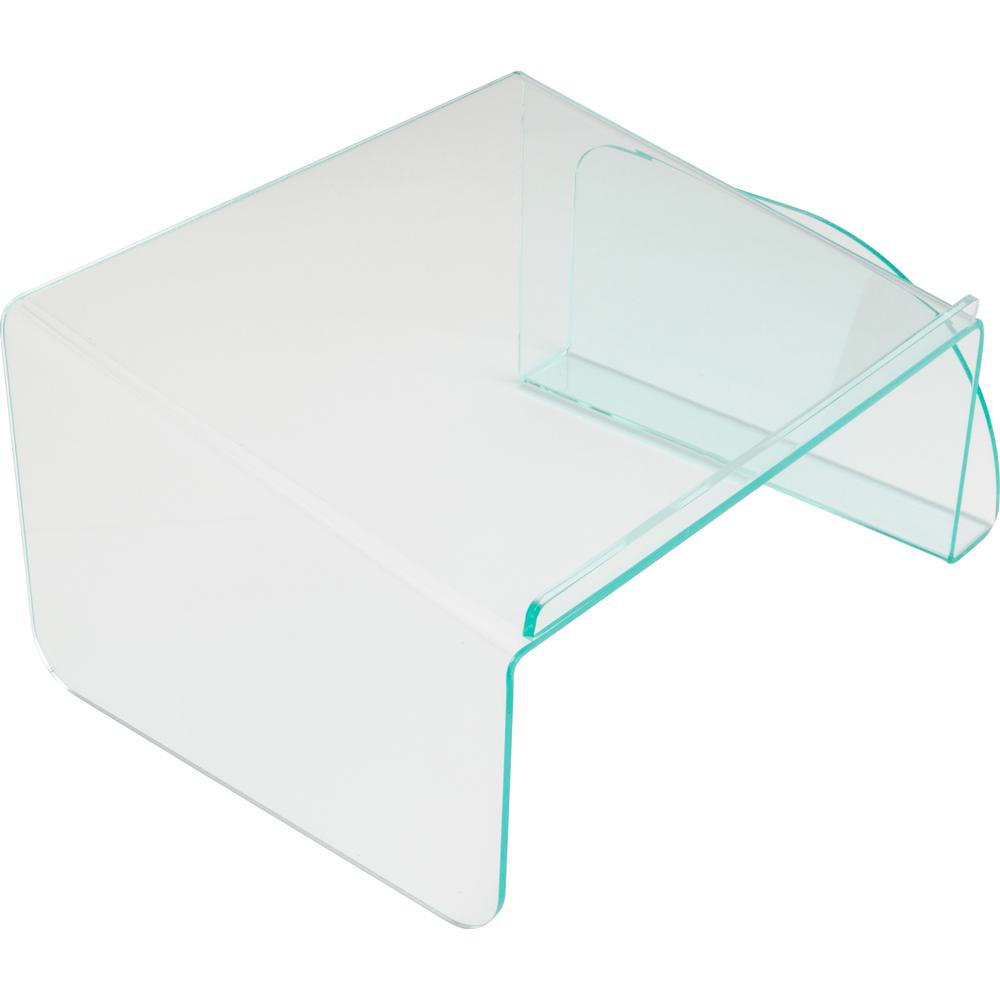 Lorell Acrylic Phone Stand - 5.5" Height x 11" Width x 10" Depth - Acrylic - Clear, Green. Picture 6