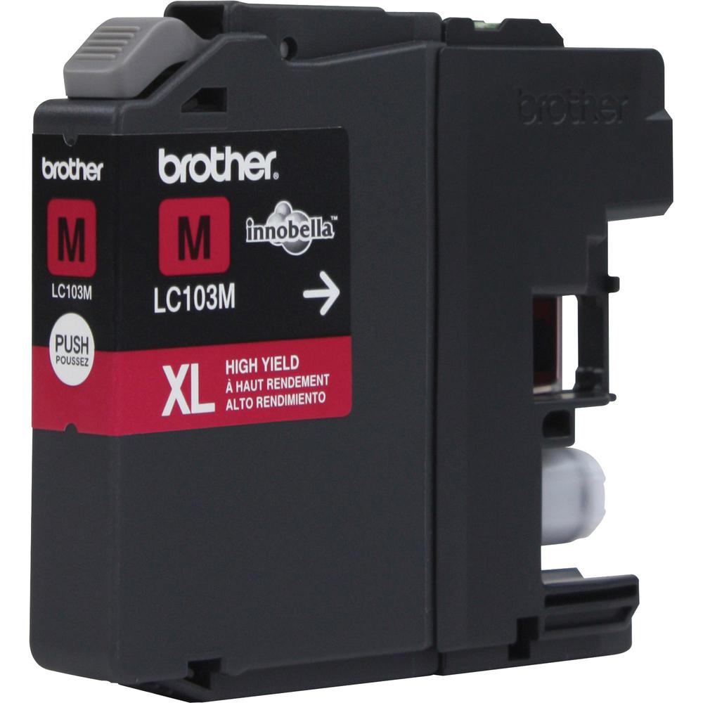 Brother Genuine Innobella LC103M High Yield Magenta Ink Cartridge - Inkjet - High Yield - 600 Pages - Magenta - 1 Each. Picture 2