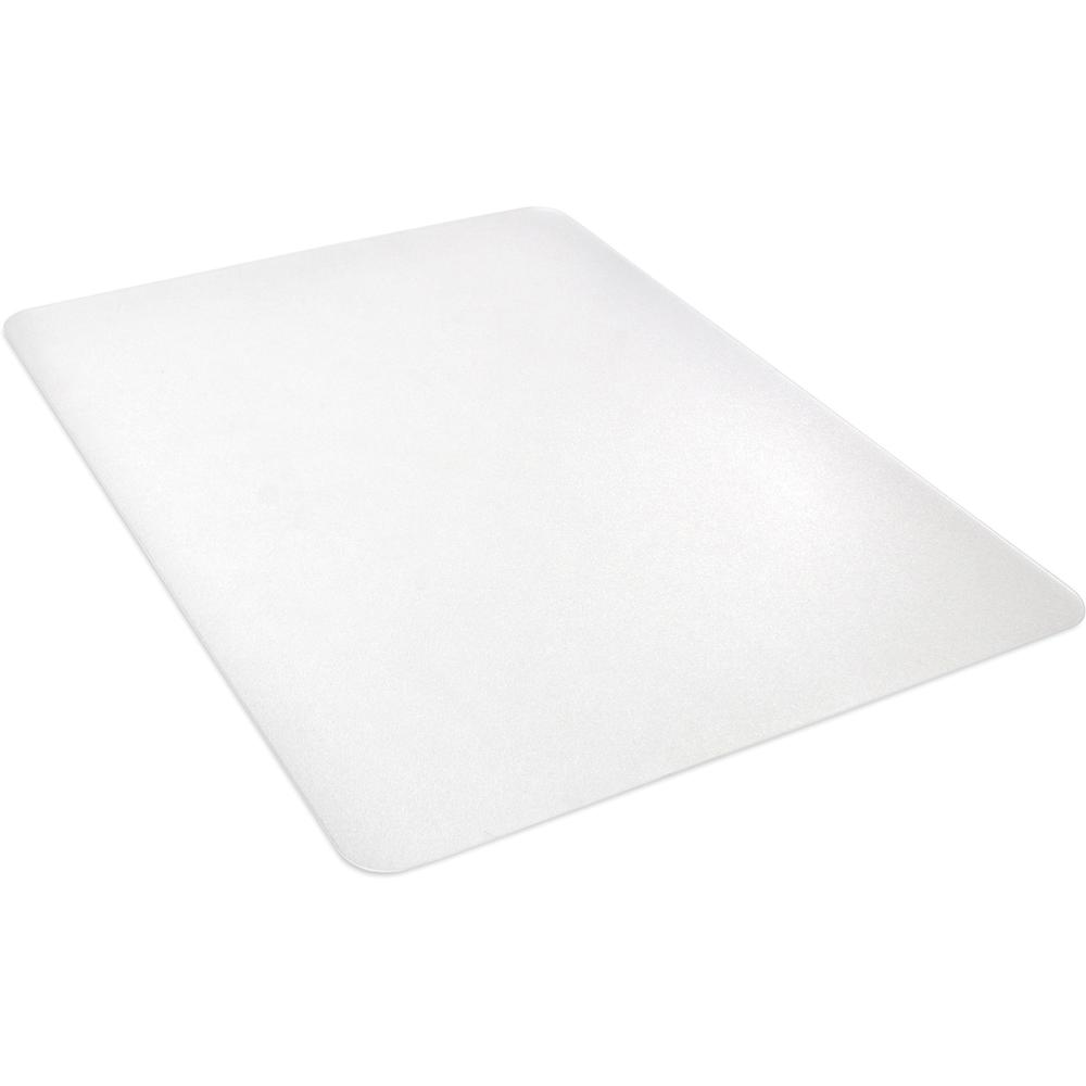Lorell Hard Floor Rectangler Polycarbonate Chairmat - Hard Floor, Vinyl Floor, Tile Floor, Wood Floor - 48" Length x 36" Width x 0.13" Thickness - Rectangle - Polycarbonate - Clear. Picture 11