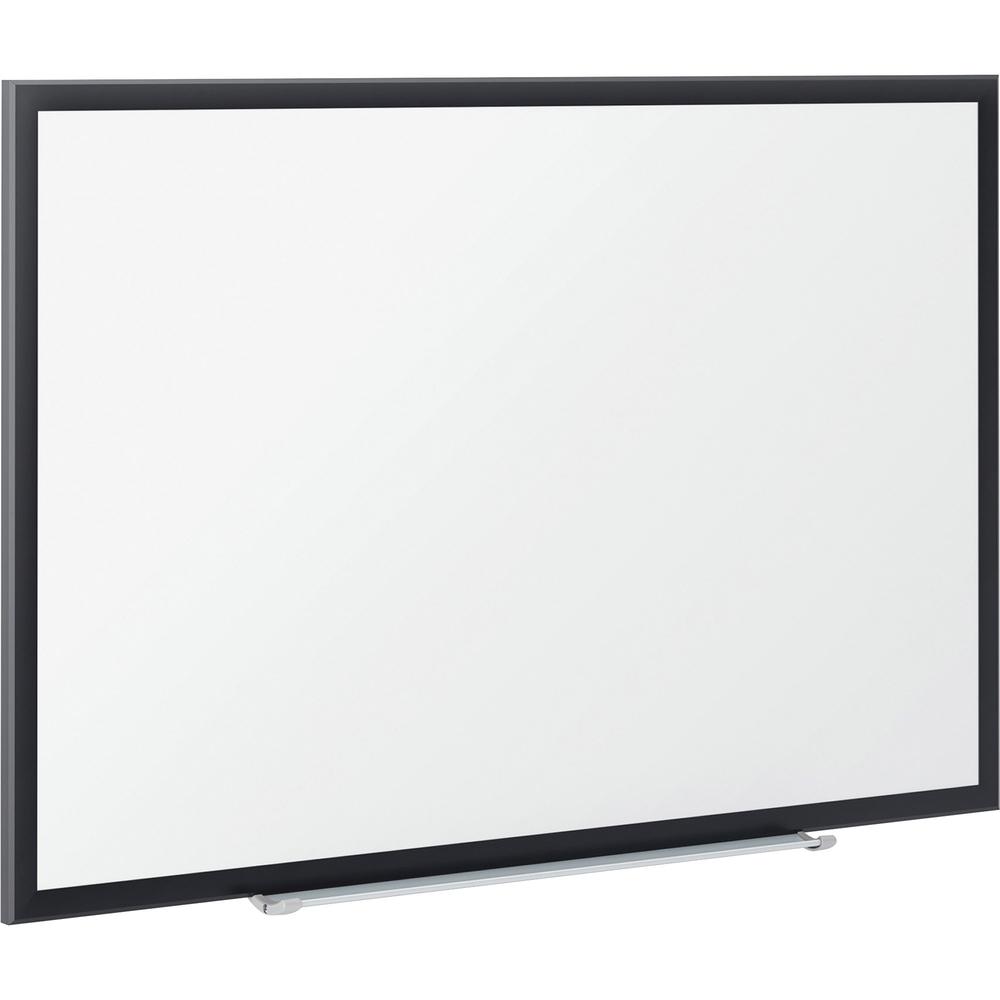 Quartet Classic Magnetic Whiteboard - 24" (2 ft) Width x 18" (1.5 ft) Height - White Painted Steel Surface - Black Aluminum Frame - Horizontal/Vertical - Magnetic - 1 Each. Picture 3