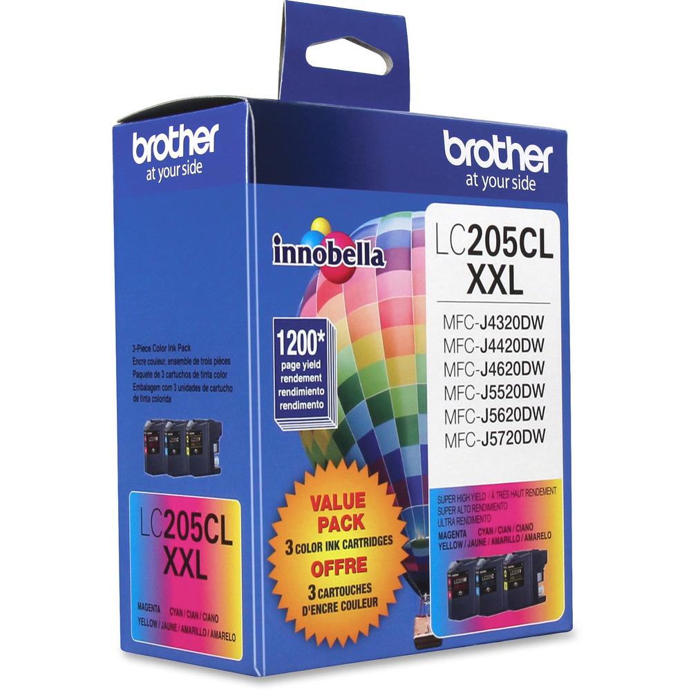Brother Genuine Innobella LC2053PKS Super High Yield Ink Cartridges - Inkjet - Super High Yield - 1200 Pages Cyan, 1200 Pages Magenta, 1200 Pages Yellow - Cyan, Magenta, Yellow - 3 / Pack. Picture 5