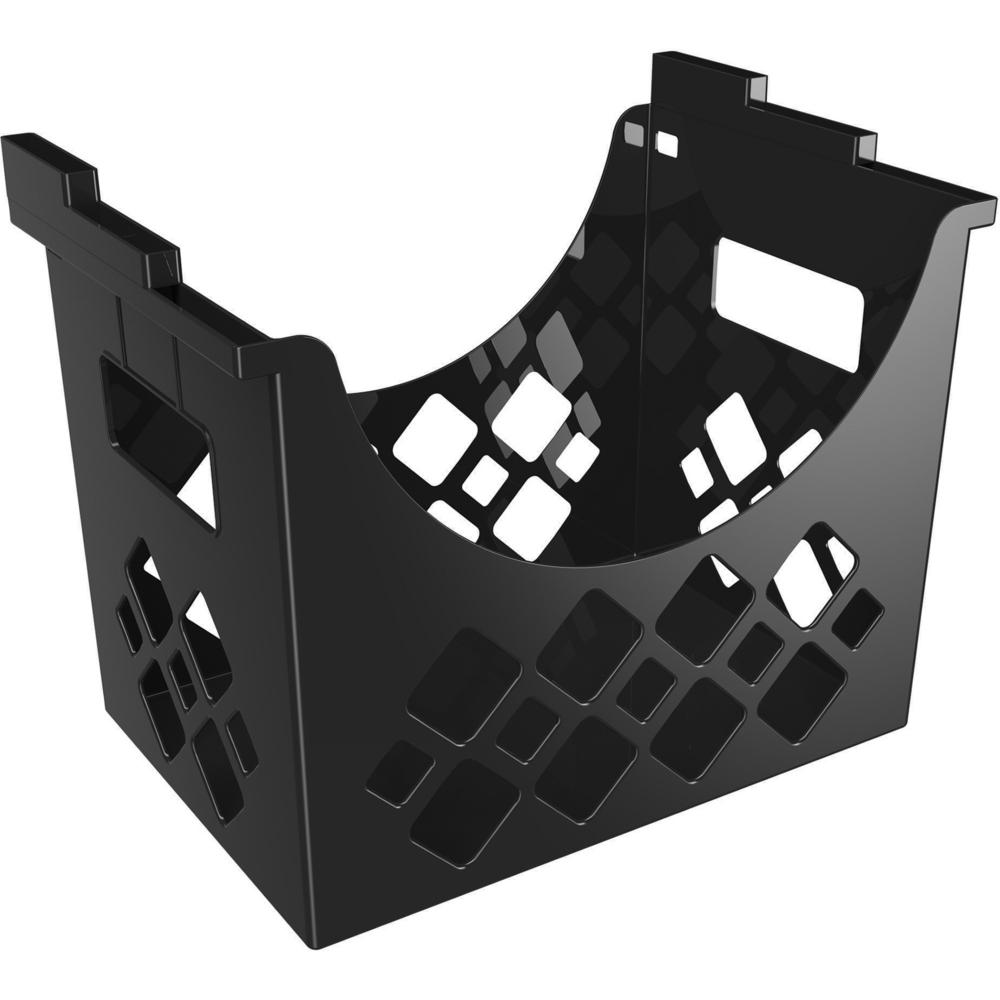 Deflecto Sustainable Office Desktop Hanging File Holder - 9.6" Height x 13.3" Width x 8.5" DepthDesktop - Sturdy - 30% Recycled - Black - 1 Each. Picture 6