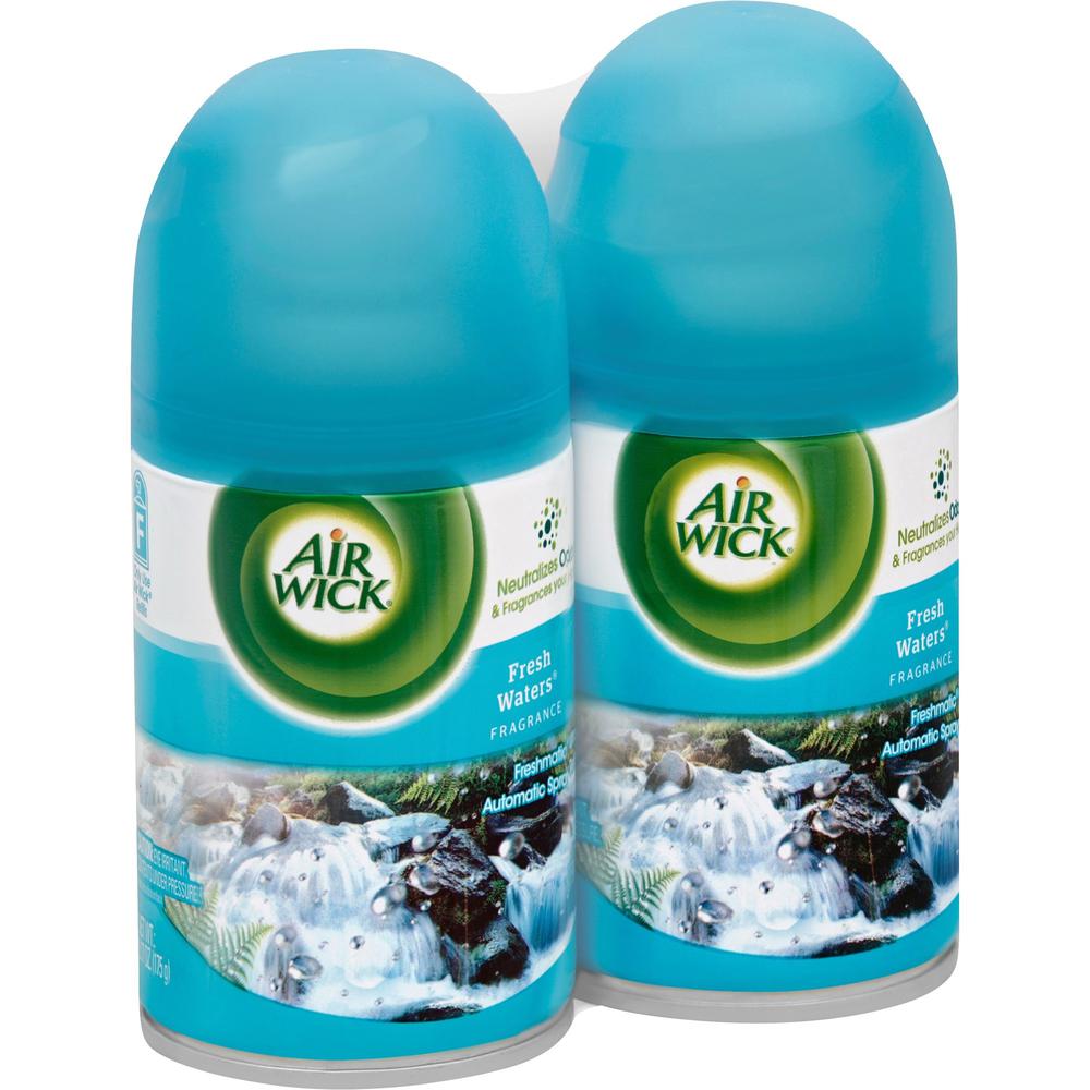 Air Wick Fresh Water Refill Pack - Aerosol - 6.2 fl oz (0.2 quart) - Freshwater - 60 Day - 2 / Pack. Picture 2