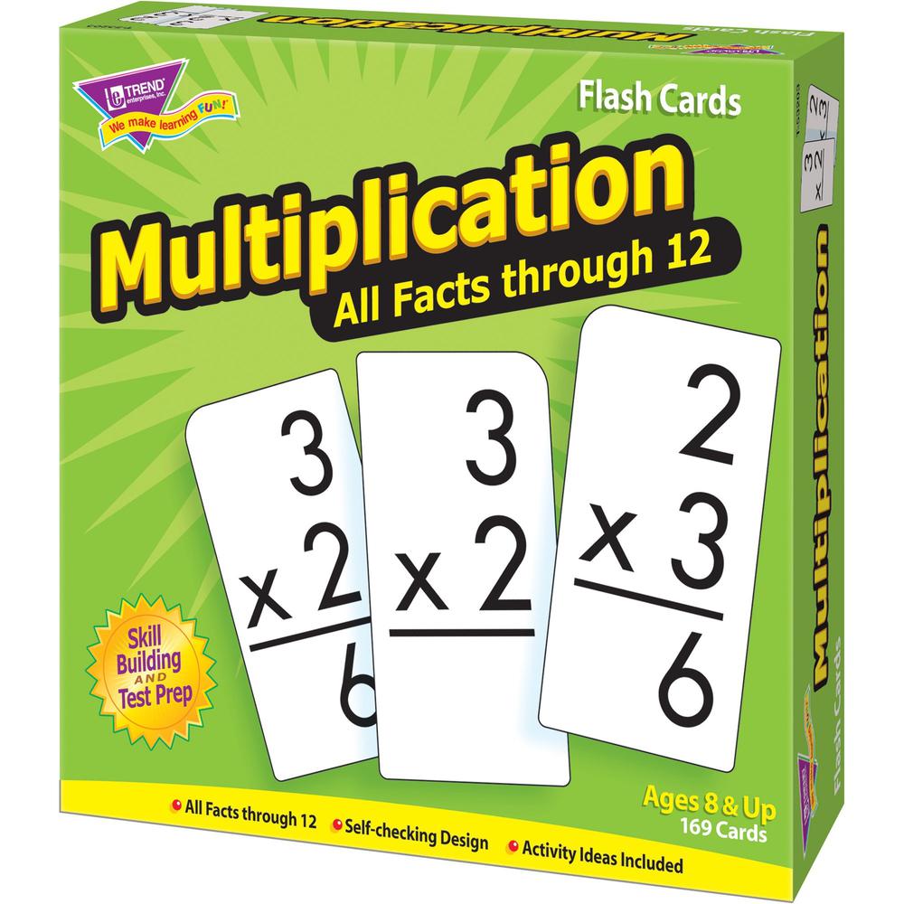 Trend Multiplication all facts through 12 Flash Cards - Theme/Subject: Learning - Skill Learning: Multiplication - 169 Pieces - 8+ - 169 / Box. Picture 8