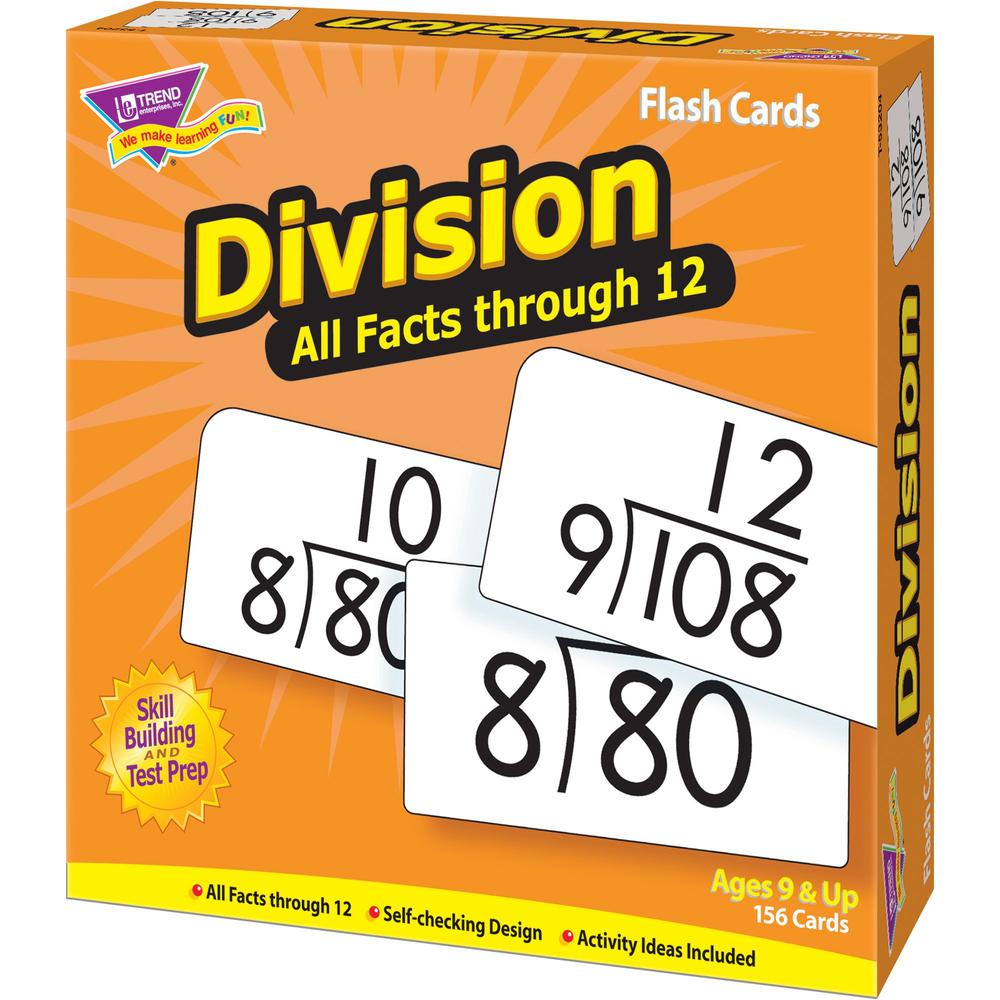 Trend Division all facts through 12 Flash Cards - Theme/Subject: Learning - Skill Learning: Division - 156 Pieces - 9+ - 156 / Box. Picture 8