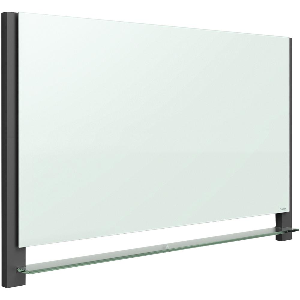 Quartet Evoque Magnetic Dry-Erase Board - 50" (4.2 ft) Width x 28" (2.3 ft) Height - White Tempered Glass Surface - Black Aluminum Frame - Rectangle - Horizontal/Vertical - Mount - 1 Each. Picture 6