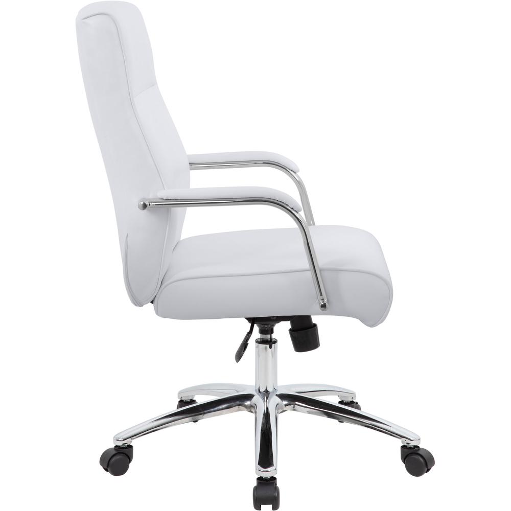 Boss Conf Chair, White - White - 1 Each. Picture 3