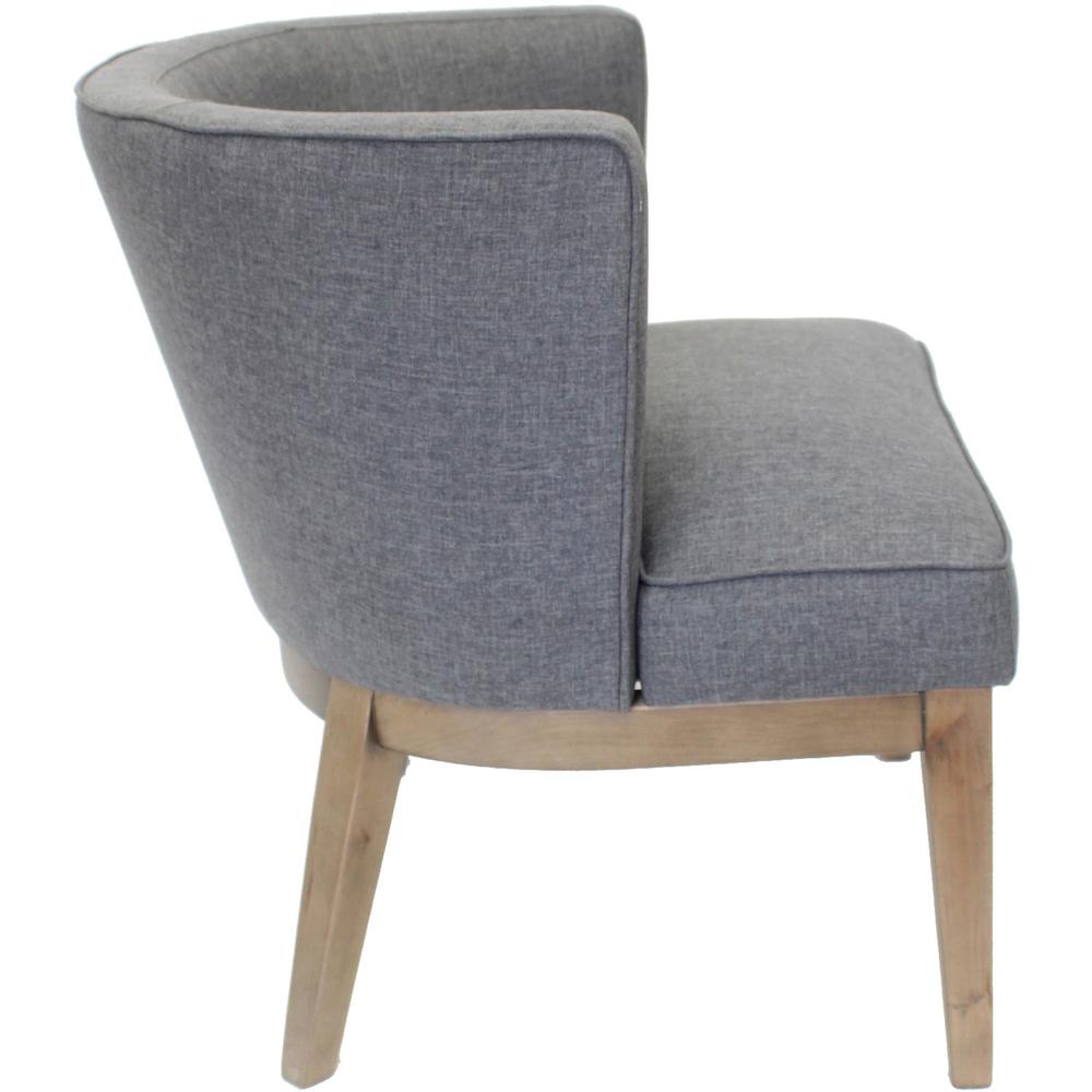 Boss Accent Chair, Beige - Slate Gray - 1 Each. Picture 7