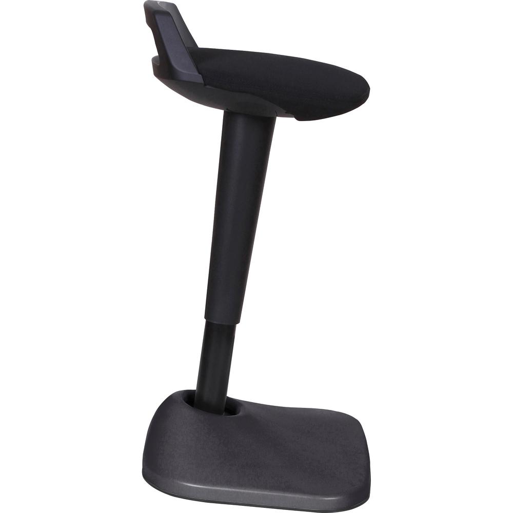 Lorell Pivot Chair - Black Fabric Seat - Square Base - 1 Each. Picture 6