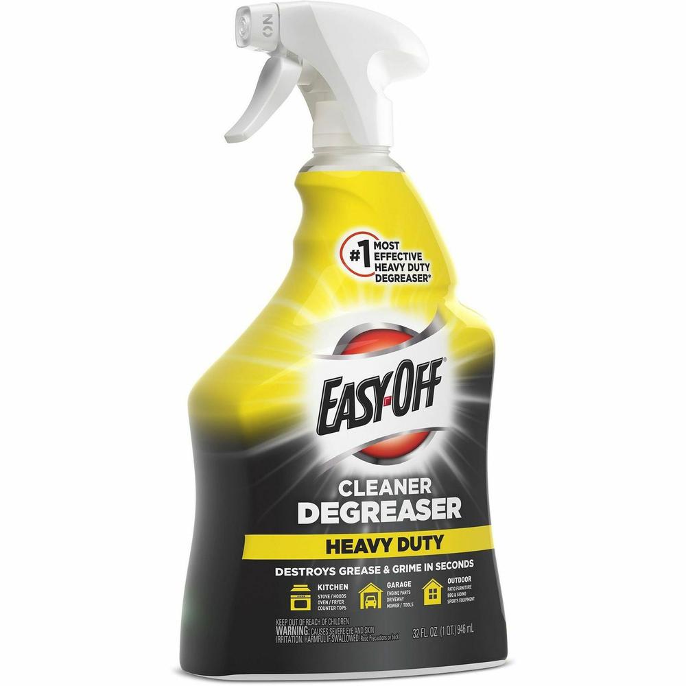 Easy-Off Cleaner Degreaser - Ready-To-Use - 32 fl oz (1 quart) - 1 Each - Heavy Duty - Clear. Picture 6