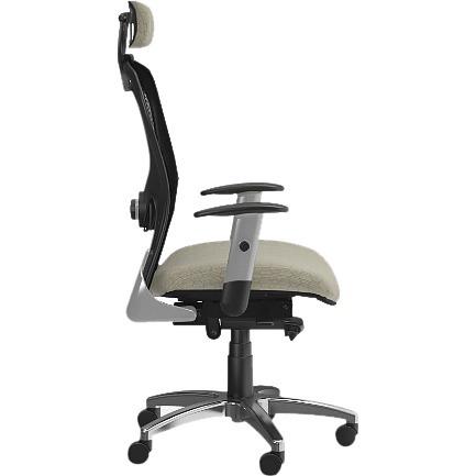 9 to 5 Seating Strata 1580 Task Chair - Mesh Back - High Back - 5-star Base - Latte - 1 Each. Picture 8