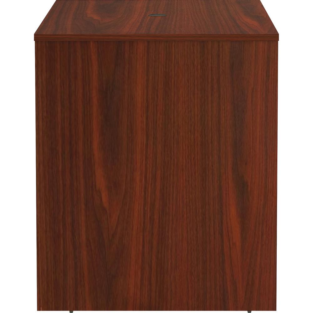 Lorell Essentials Laminate Standing Height Table - 72" x 36" x 41.3" - Band Edge - Material: Polyvinyl Chloride (PVC) Edge - Finish: Mahogany Laminate Surface. Picture 6