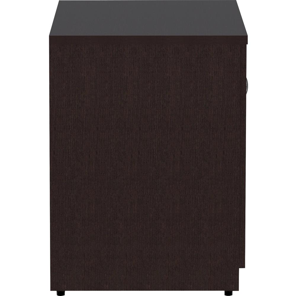 Lorell Essentials Series 2-Door Storage Cabinet - 36" x 22.5"29.5" Cabinet, 0.7" Panel - 2 Door(s) - Material: Laminate - Finish: Espresso. Picture 6