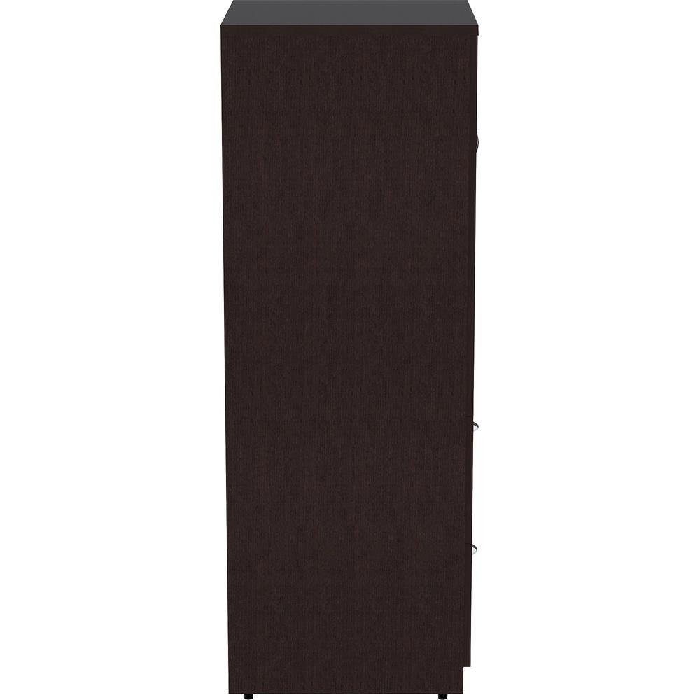 Lorell Essentials Series Tall Storage Cabinet - 23.6" x 23.6"65.6" Cabinet - 2 x File Drawer(s) - 1 Door(s) - 2 Shelve(s) - Material: Laminate, Medium Density Fiberboard (MDF), Particleboard - Finish:. Picture 6