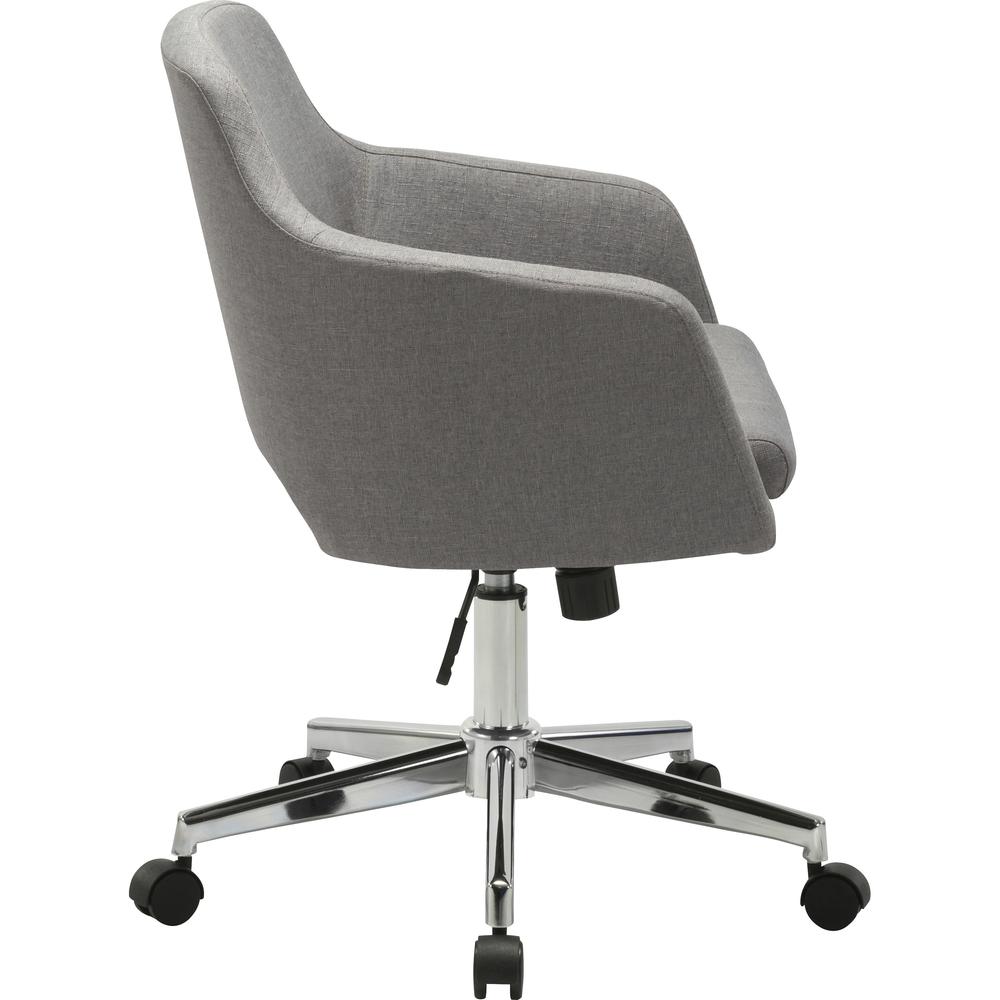Lorell Mid-century Modern Low-back Task Chair - 24.6" x 24.6" x 34.9". Picture 5