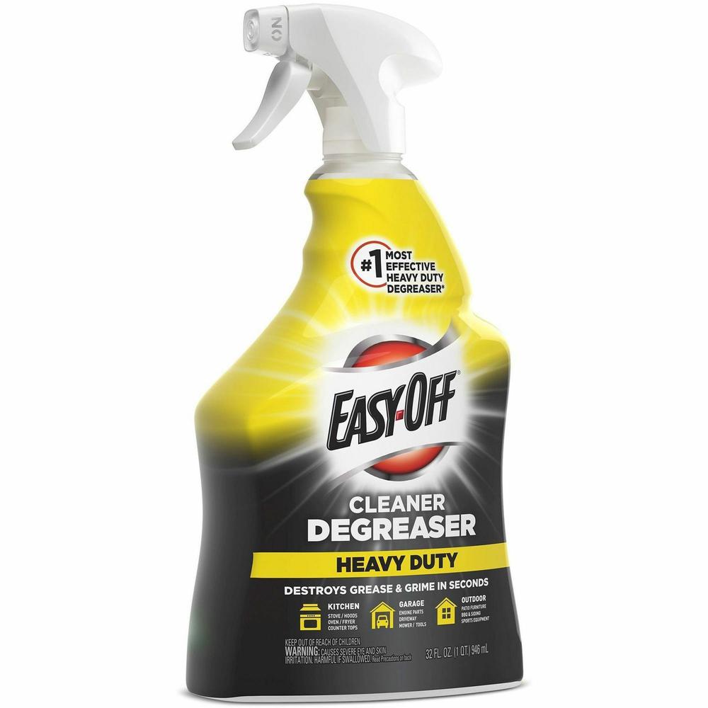 Easy-Off Cleaner Degreaser - Ready-To-Use - 32 fl oz (1 quart) - 6 / Carton - Heavy Duty - Clear. Picture 8