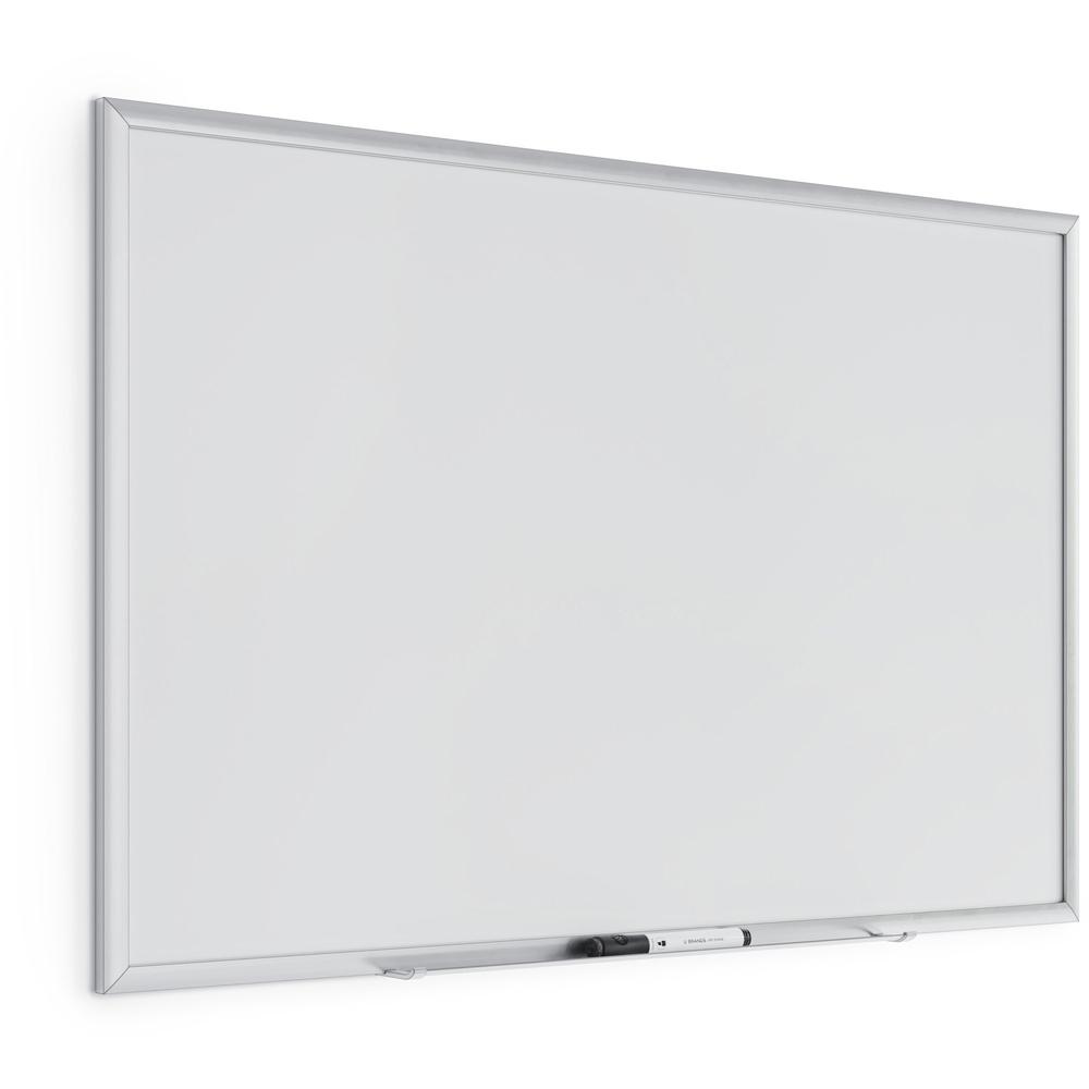 U Brands Magnetic Dry Erase Board - 23" (1.9 ft) Width x 35" (2.9 ft) Height - White Painted Steel Surface - Silver Aluminum Frame - Rectangle - Horizontal/Vertical - 1 Each. Picture 3