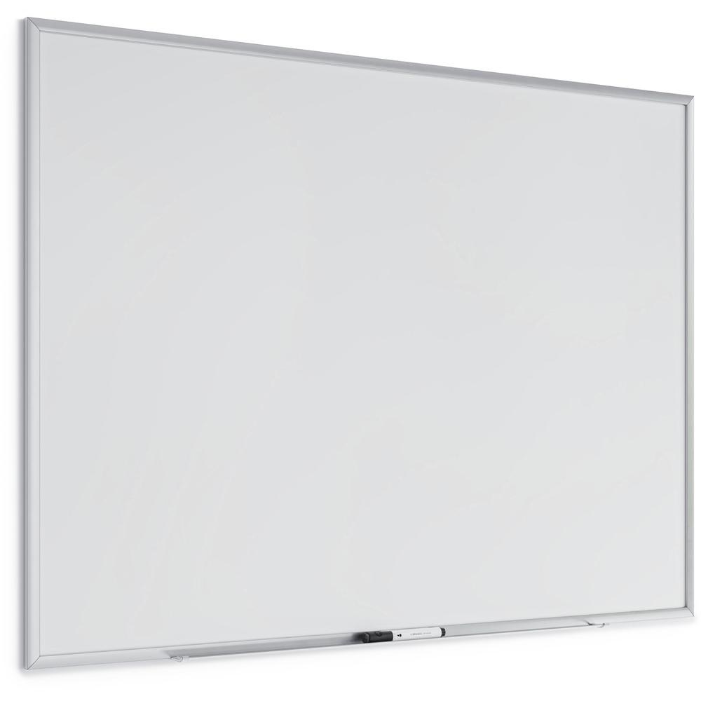 U Brands Magnetic Dry Erase Board - 35" (2.9 ft) Width x 47" (3.9 ft) Height - White Painted Steel Surface - Silver Aluminum Frame - Rectangle - Horizontal/Vertical - Magnetic - 1 Each. Picture 5