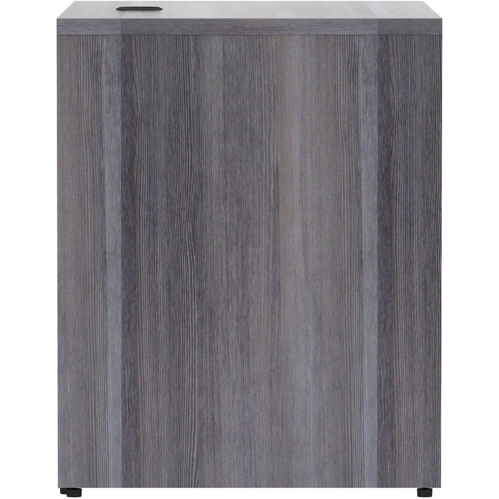 Lorell Essentials Series Return Shell - 35" x 24"29.5" Return Shell, 1" Top - Finish: Weathered Charcoal Laminate. Picture 6