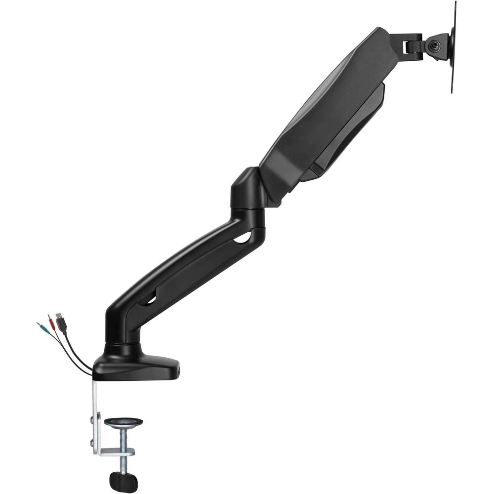 Lorell Mounting Arm for Monitor - Black - Height Adjustable - 1 Display(s) Supported - 14.30 lb Load Capacity - 75 x 75, 100 x 100 - 1 Each. Picture 11