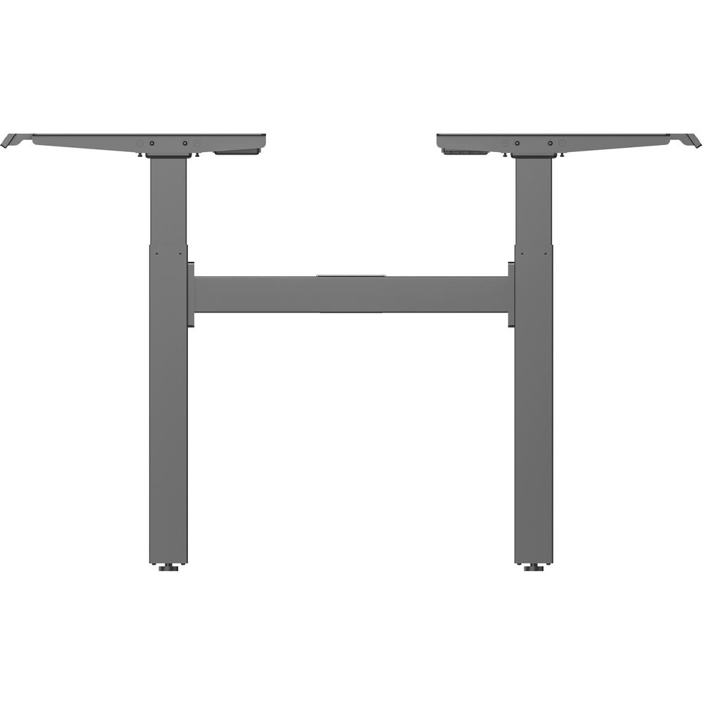 Lorell 2-Tier Sit/Stand Double Base - 220 lb Capacity - 28.30" to 46" Adjustment - 71" Height x 42.50" Width x 22" Depth - Assembly Required - 1 Each. Picture 6