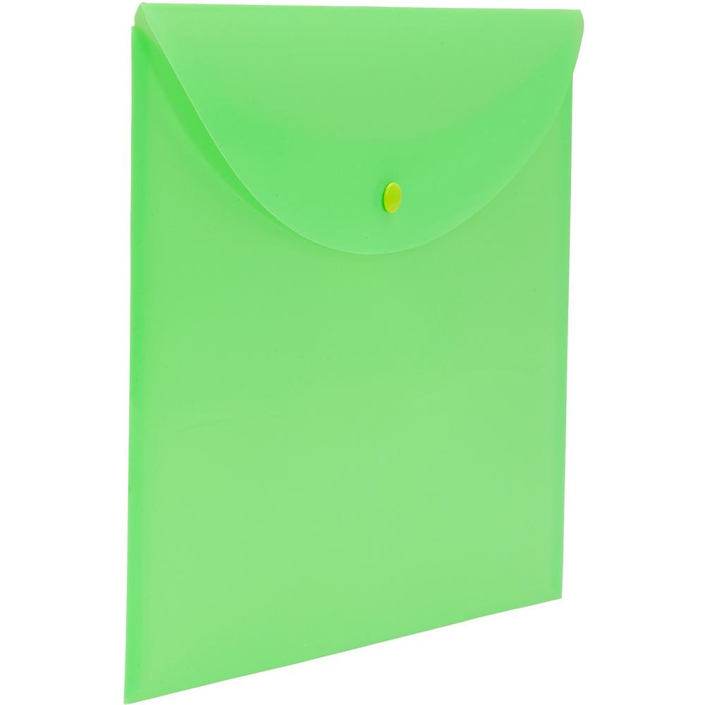 Smead Letter File Wallet - 8 1/2" x 11" - Green - 10 / Box. Picture 6