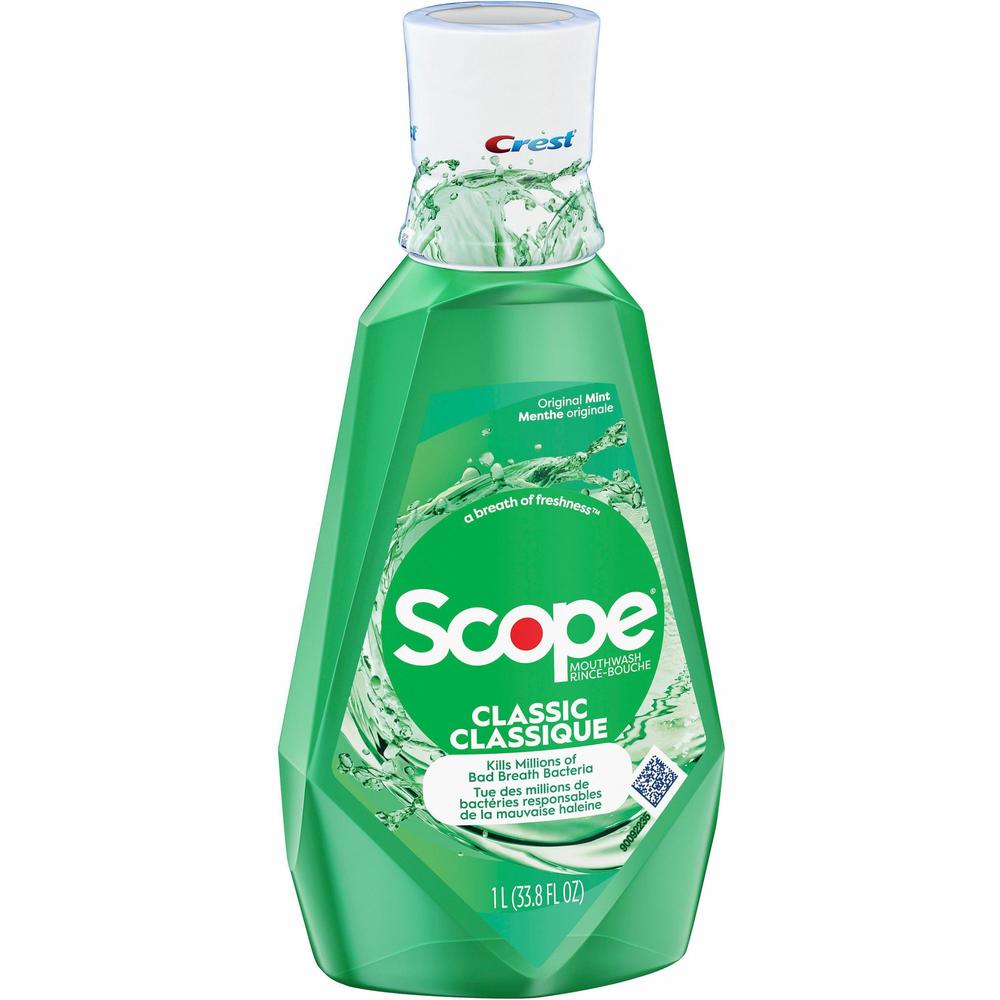 Crest Scope Classic Mouthwash - For Bad Breath - Mint - 1.06 quart - 1 Each. Picture 5