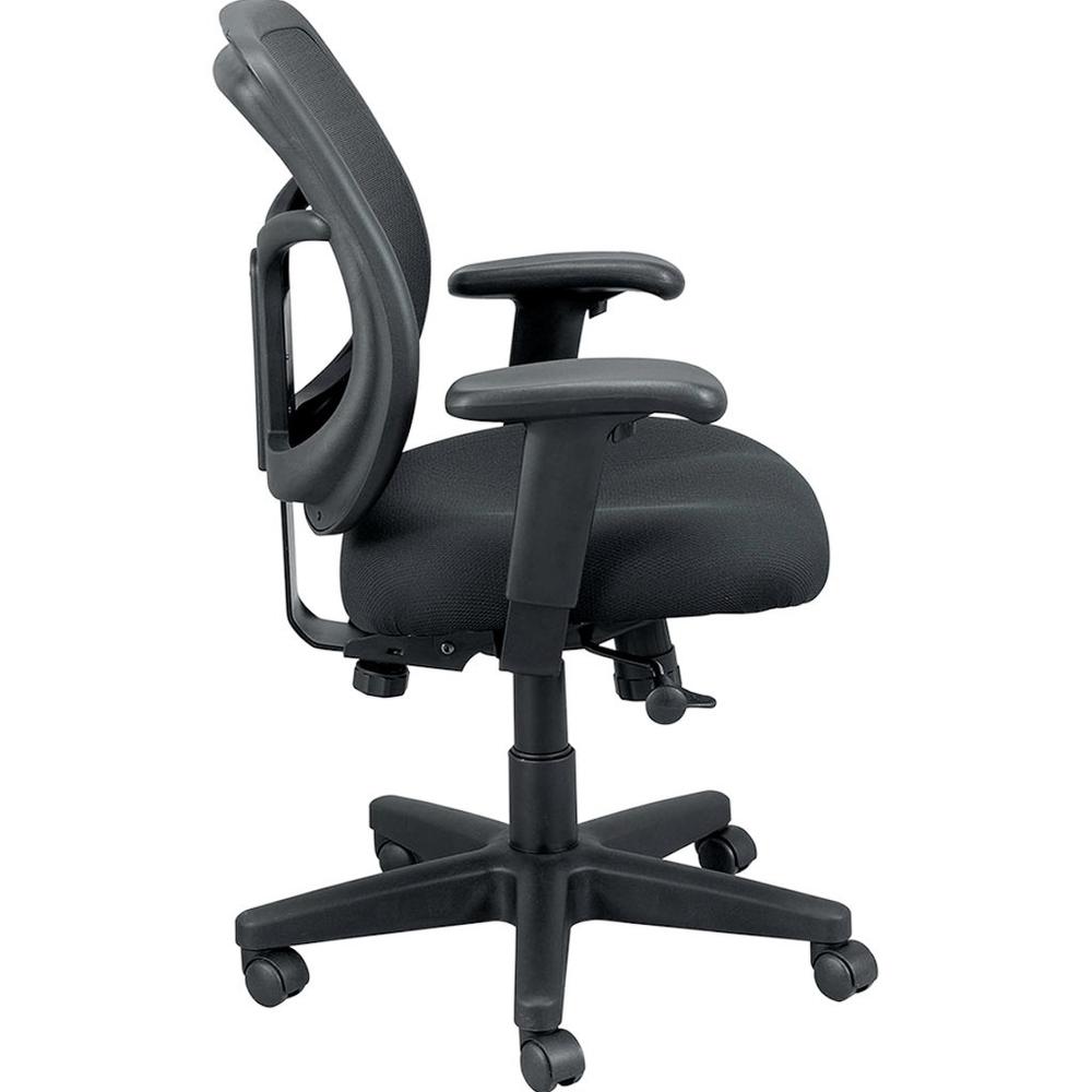 Eurotech Apollo Synchro Mid-Back Chair - Matador Fabric Seat - Black Fabric Back - Mid Back - 5-star Base - Armrest - 1 Each. Picture 6