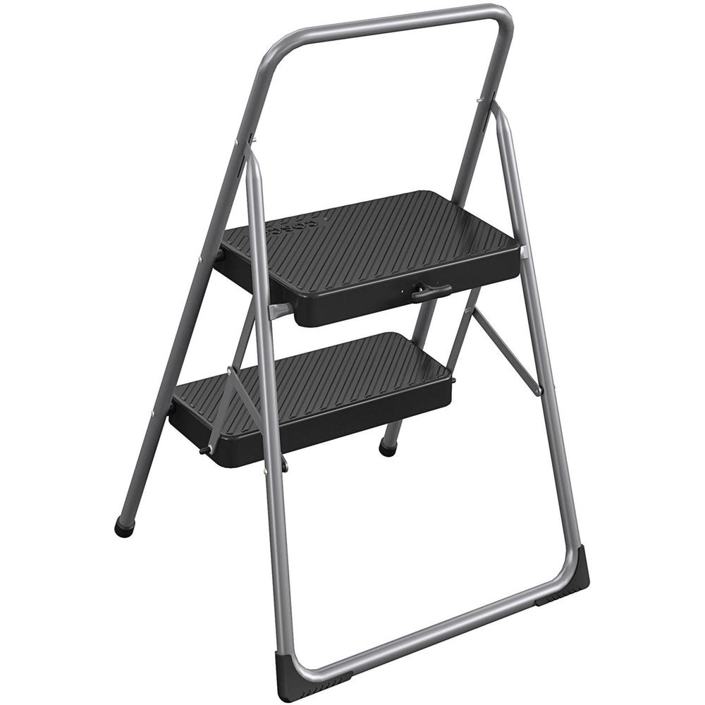 Cosco 2-Step Household Folding Step Stool - 2 Step - 200 lb Load Capacity - 17.3" x 18" x 28.2" - Gray. Picture 12