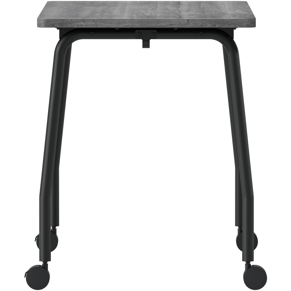 Lorell Training Table - Laminated Top - 300 lb Capacity - 29.50" Table Top Length x 23.63" Table Top Width x 1" Table Top Thickness - 47.25" HeightAssembly Required - Weathered Charcoal - Particleboar. Picture 6