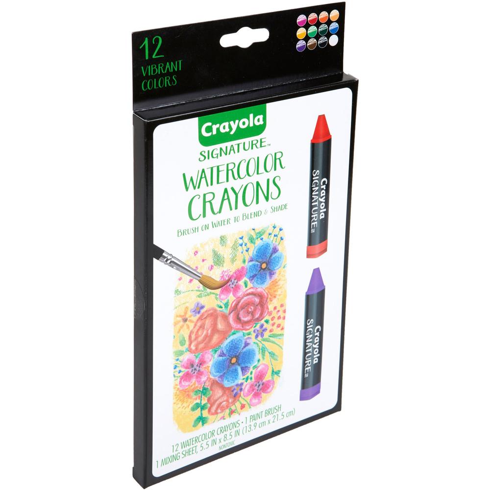 Crayola Signature Premium Watercolor Crayons - Assorted. Picture 2