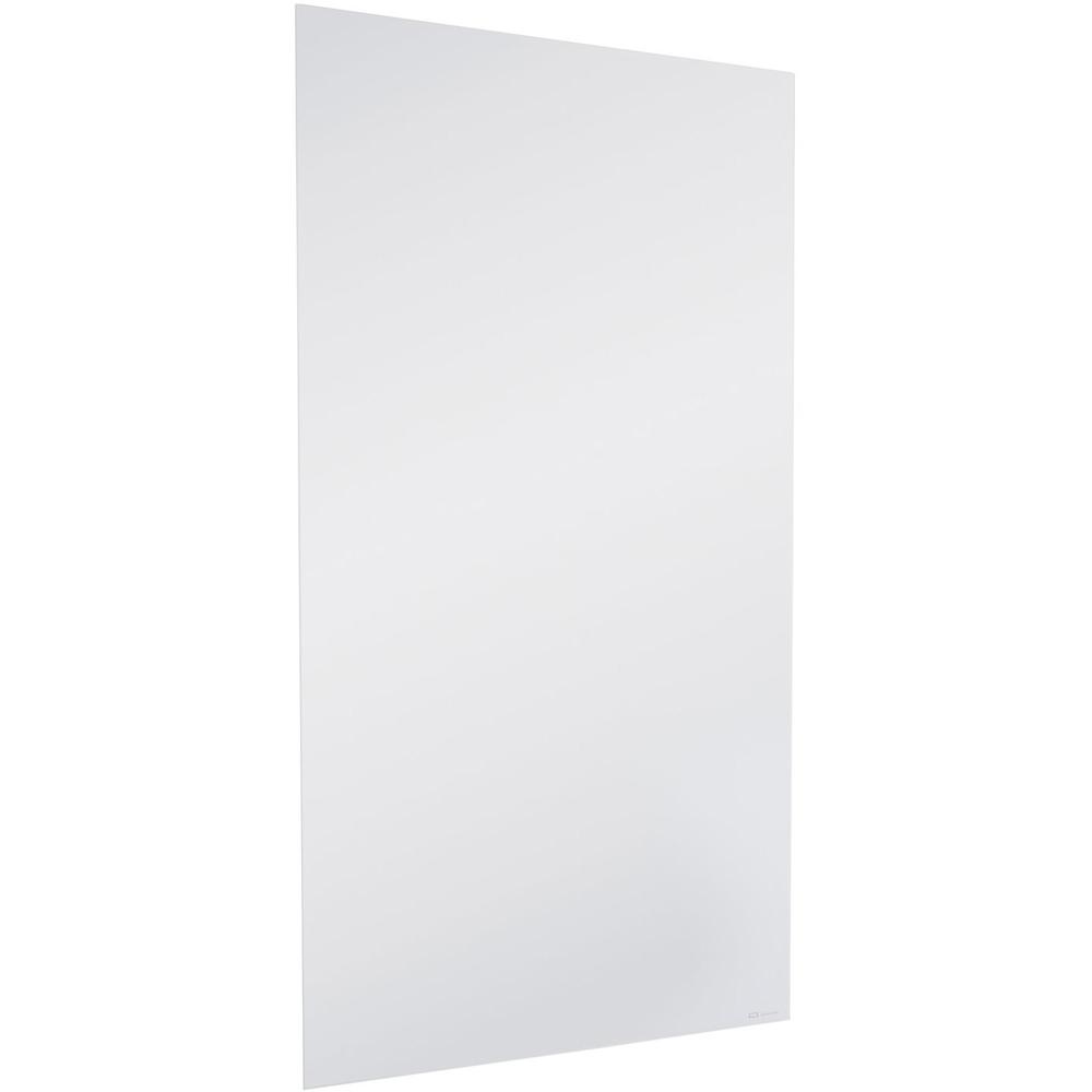 Quartet InvisaMount Vertical Glass Dry-Erase Board - 42x72 - 72" (6 ft) Width x 42" (3.5 ft) Height - White Glass Surface - Rectangle - Vertical - Magnetic - 1 Each. Picture 4