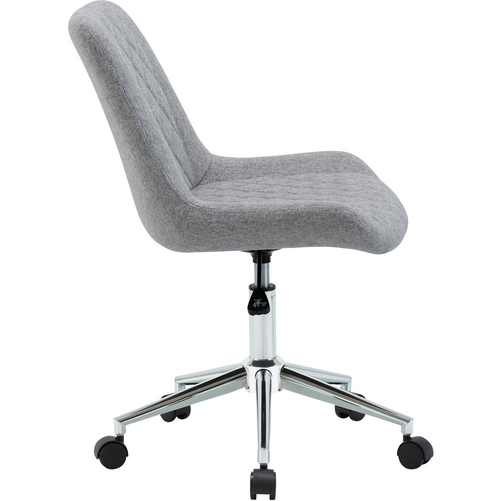 LYS Low Back Office Chair - Gray Plywood, Fabric Seat - Gray Plywood, Fabric Back - Low Back - 1 Each. Picture 10