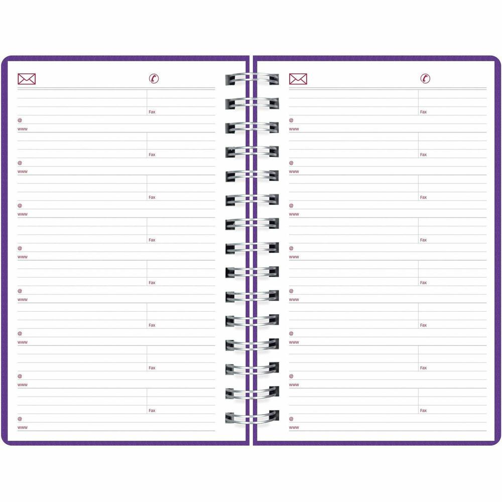 Brownline DuraFlex Daily Appointment Planner - Daily, Monthly - 12 Month - January 2024 - December 2024 - 7:00 AM to 7:30 PM - Half-hourly - 1 Day Single Page Layout 2 Month Double Page Layout - 5" x . Picture 7