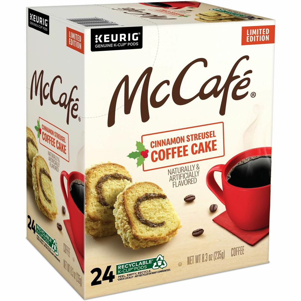 McCafe K-Cup Cinnamon Streusel Cake Coffee - Compatible with Keurig K-Cup Brewer - Light - 24 / Box. Picture 7