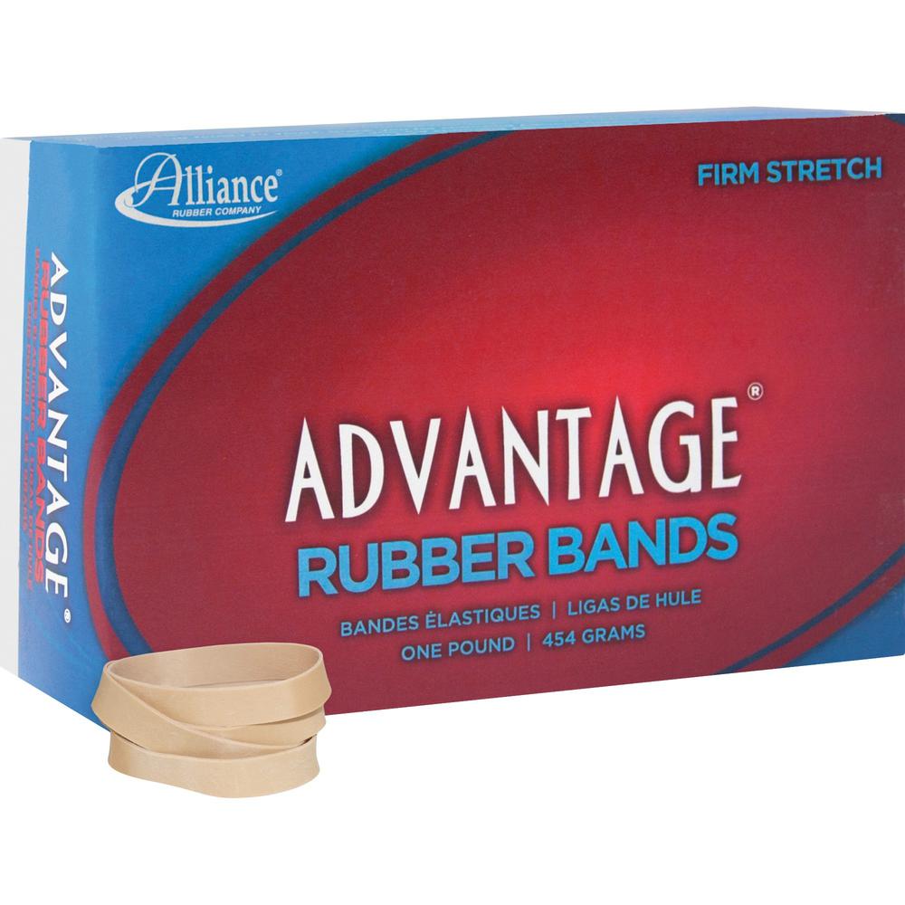 Alliance Rubber 26845 Advantage Rubber Bands - Size #84 - Approx. 150 Bands - 3 1/2" x 1/2" - Natural Crepe - 1 lb Box. Picture 6