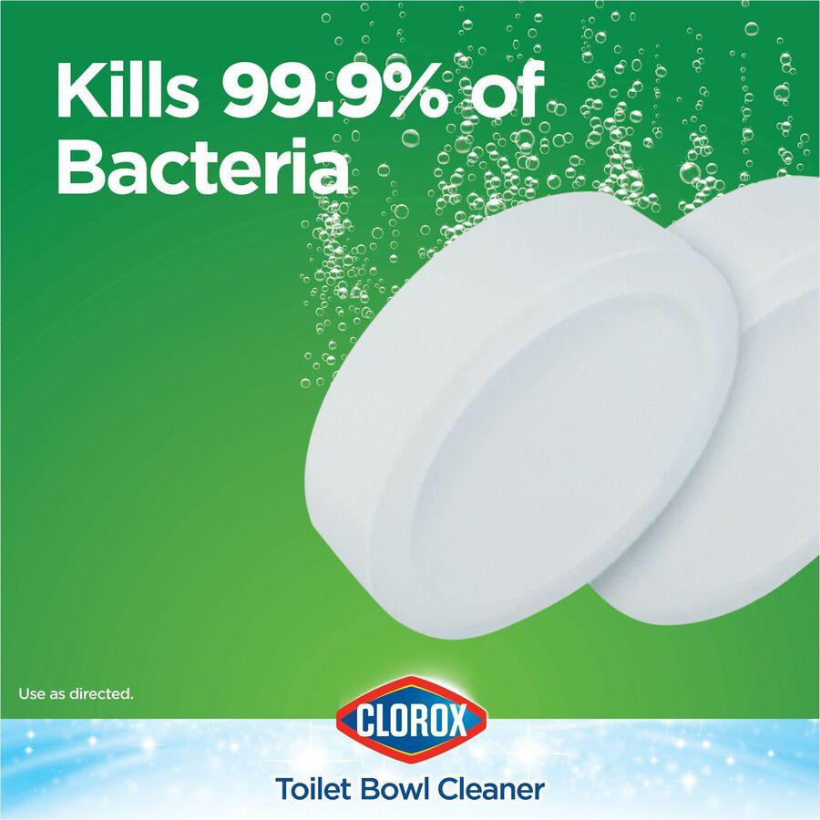 Clorox Ultra Clean Toilet Tablets Bleach - For Toilet Bowl - 3.50 oz (0.22 lb) - 2 / Pack - 1 Each - Deodorize - White. Picture 21