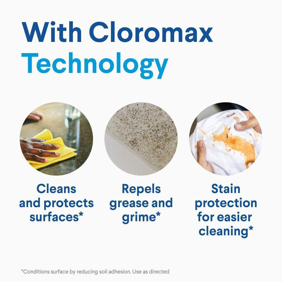 Clorox Germicidal Bleach - Concentrate - 121 fl oz (3.8 quart) - Regular Scent - 3 / Carton - Disinfectant - White. Picture 17