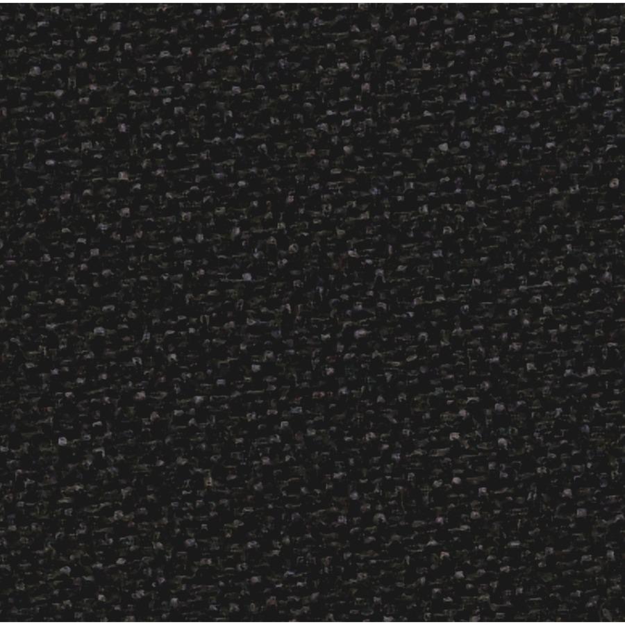 Quartet Oval Office Bulletin Board - 36" Height x 48" Width - Black Fabric Surface - Frameless, Flexible - Black Frame - 1 / Each. Picture 6