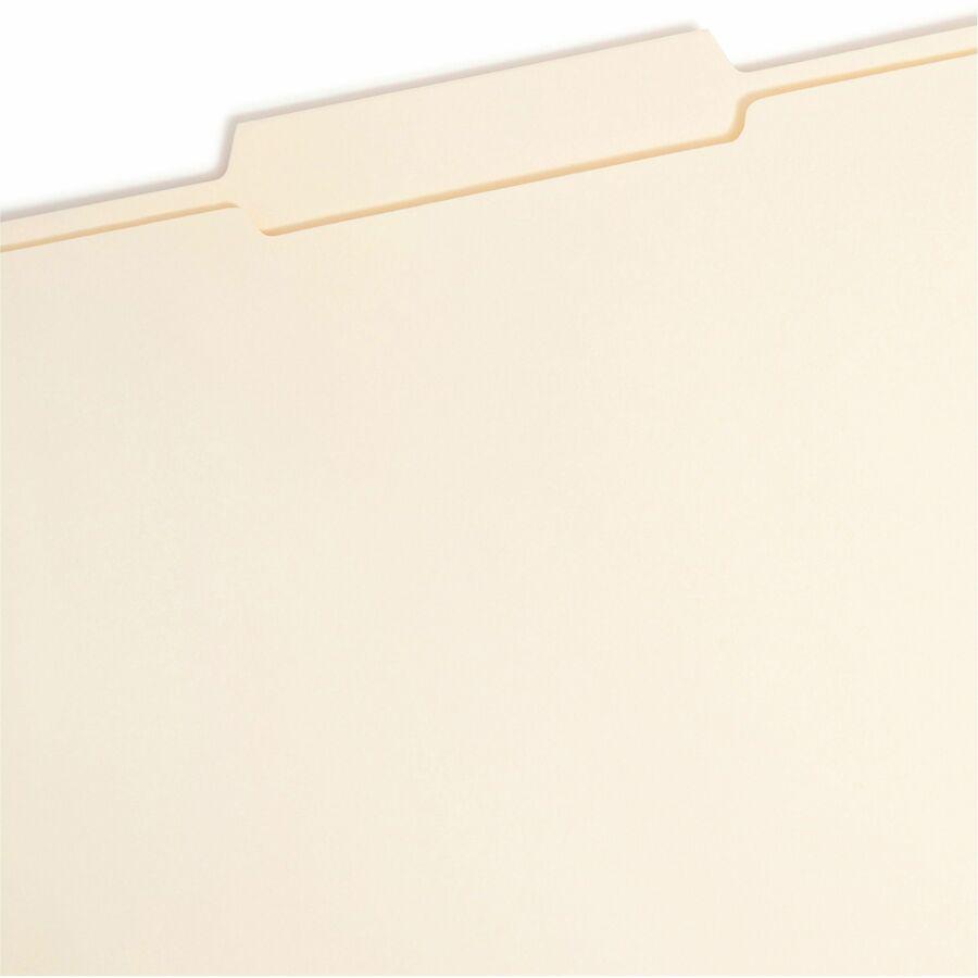 Smead 2/5 Tab Cut Letter Recycled Fastener Folder - 8 1/2" x 11" - 3/4" Expansion - 2 x 2K Fastener(s) - 2" Fastener Capacity for Folder - Top Tab Location - Right of Center Tab Position - Manila - Ma. Picture 10