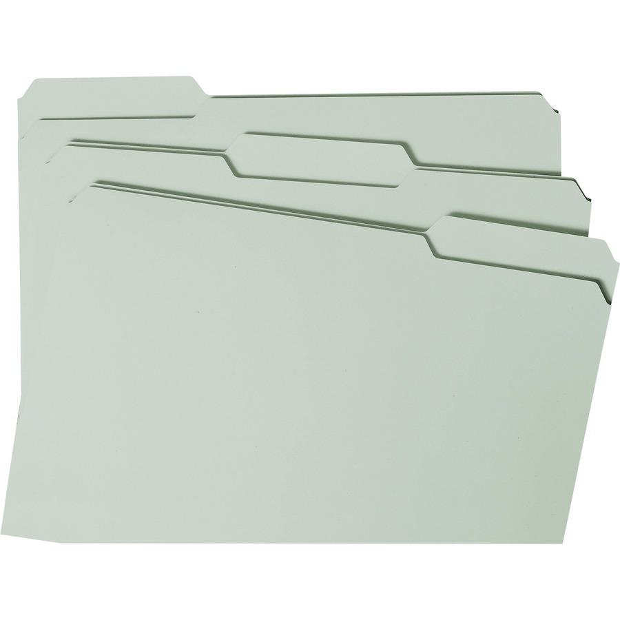 Smead 1/3 Tab Cut Legal Recycled Fastener Folder - 8 1/2" x 14" - 1" Expansion - 2 x 2S Fastener(s) - 2" Fastener Capacity for Folder - Top Tab Location - Assorted Position Tab Position - Pressboard -. Picture 3