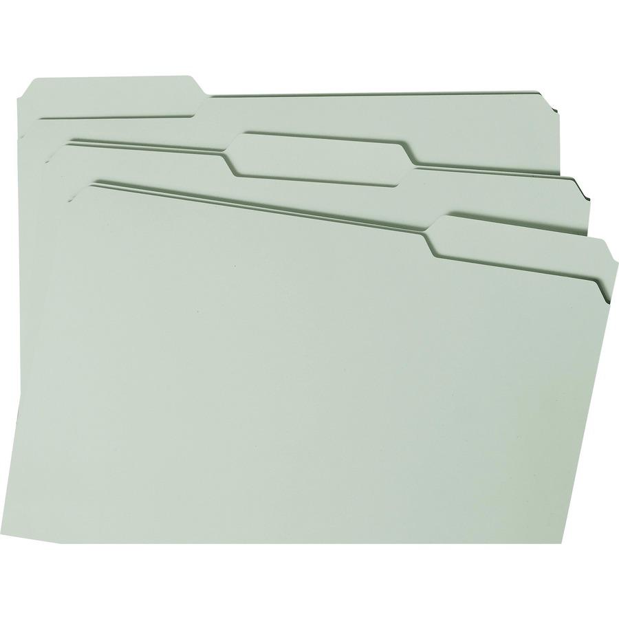 Smead 1/3 Tab Cut Legal Recycled Fastener Folder - 8 1/2" x 14" - 3" Expansion - 2 x 2S Fastener(s) - 2" Fastener Capacity for Folder - Top Tab Location - Assorted Position Tab Position - Pressboard -. Picture 11