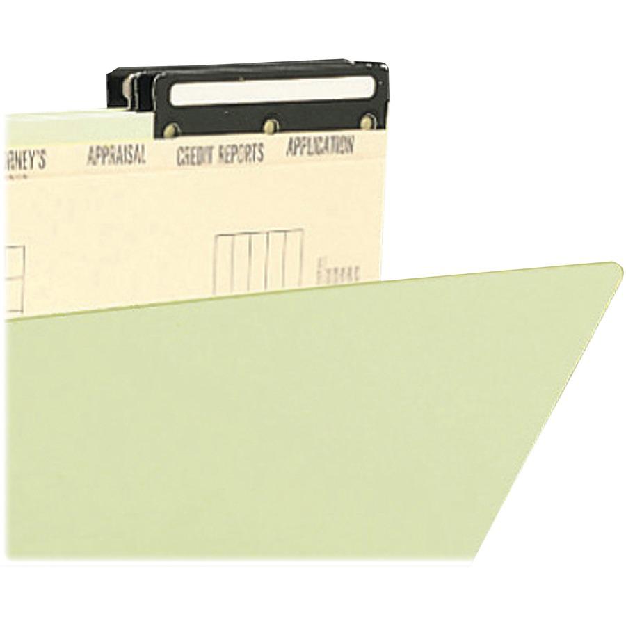 Smead 2/5 Tab Cut Legal Recycled Top Tab File Folder - 8 1/2" x 14" - 1" Expansion - 1 x 2K Fastener(s) - 2" Fastener Capacity for Folder - Top Tab Location - Right Tab Position - 8 Divider(s) - Metal. Picture 5