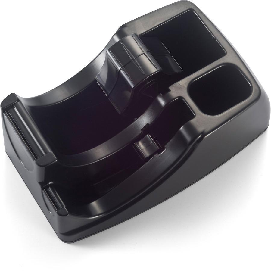 Officemate Heavy-Duty 2-in-1 Tape Dispenser - Holds Total 2 Tape(s) - Black - 1 Each. Picture 4