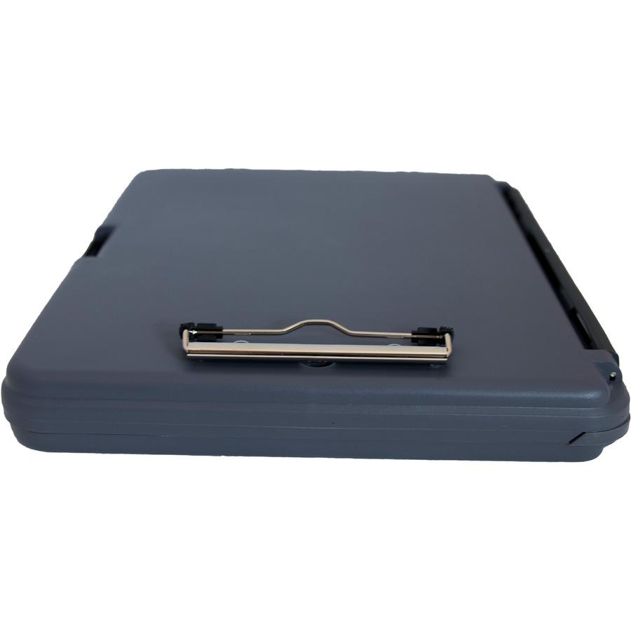 Saunders Workmate Storage Clipboard - 0.50" Clip Capacity - Low-profile - Polypropylene - Gray, Charcoal - 1 Each. Picture 9