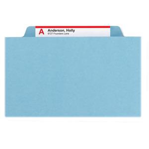 Smead 2/5 Tab Cut Letter Recycled Classification Folder - 8 1/2" x 11" - 2" Expansion - 6 x 2K Fastener(s) - 1" Fastener Capacity, 2" Fastener Capacity - Top Tab Location - Right of Center Tab Positio. Picture 2
