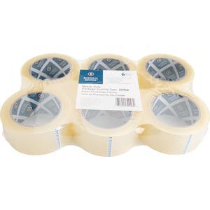 Business Source Heavy-duty Packaging/Sealing Tape - 110 yd Length x 1.88" Width - 3" Core - 1.60 mil - Breakage Resistance - For Bonding, Packing - 6 / Pack - Clear. Picture 8